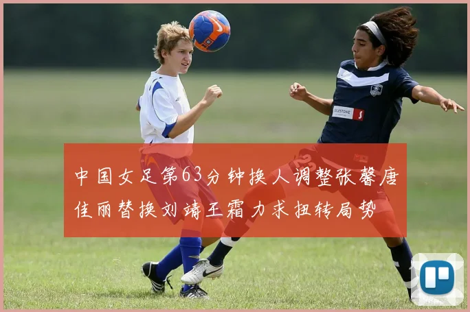 中国女足第63分钟换人调整张馨唐佳丽替换刘靖王霜力求扭转局势
